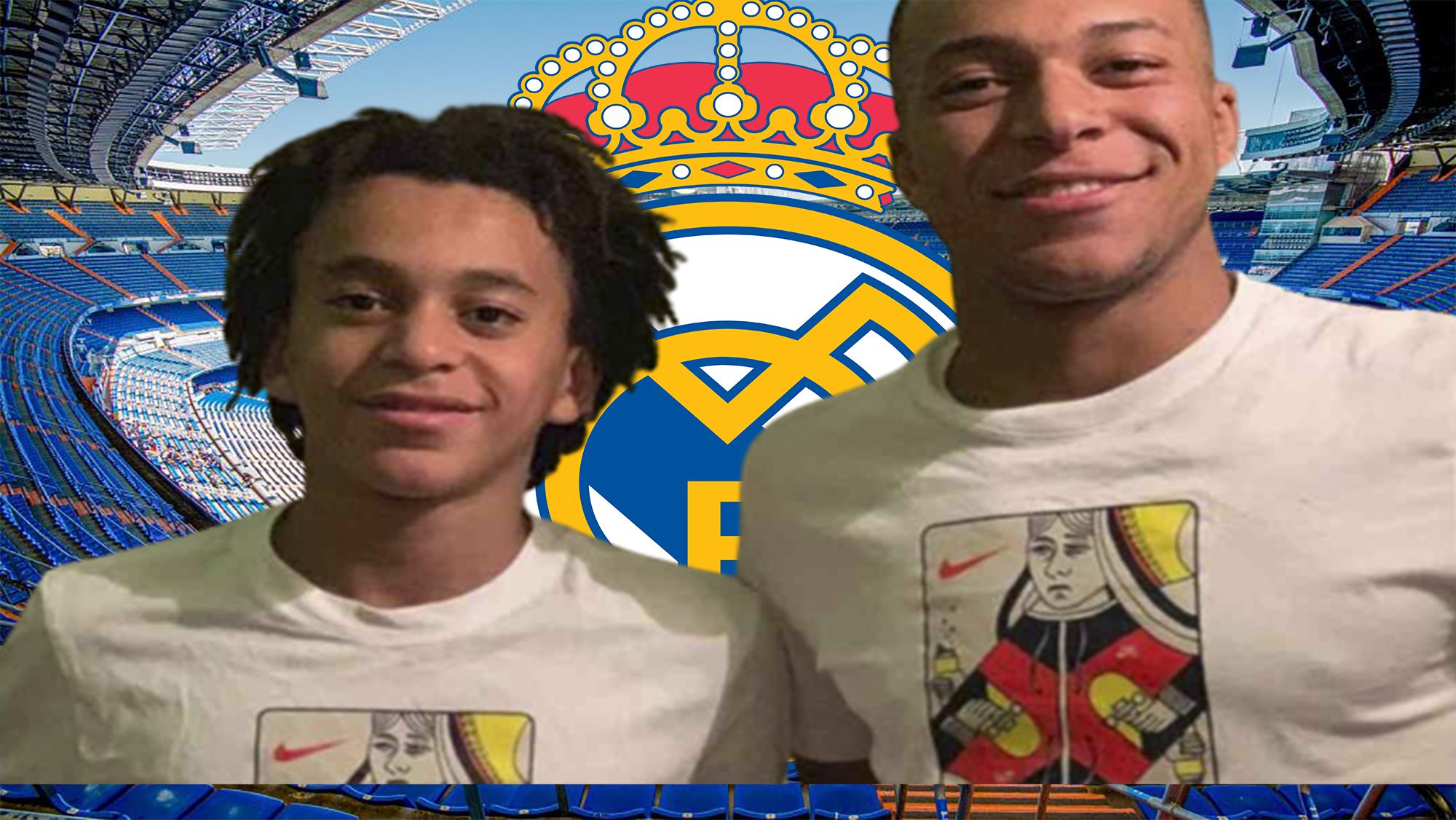 El hermano de Mbappé sale con camiseta del Madrid y se hace viral