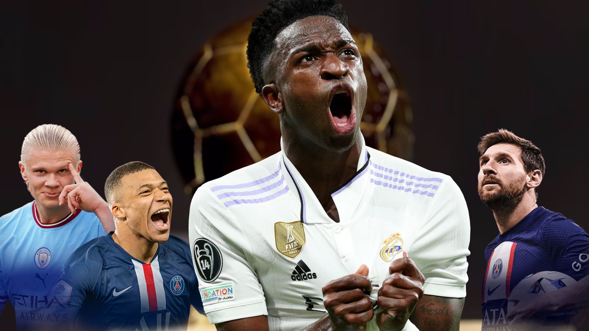 Vinicius escala posiciones los favoritos para ganar el próximo Balón de Oro