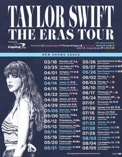 Cartel del 'Eras Tour'