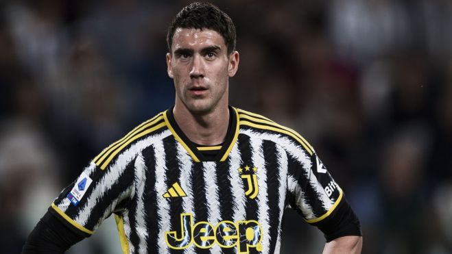 Vlahovic con la Juventus