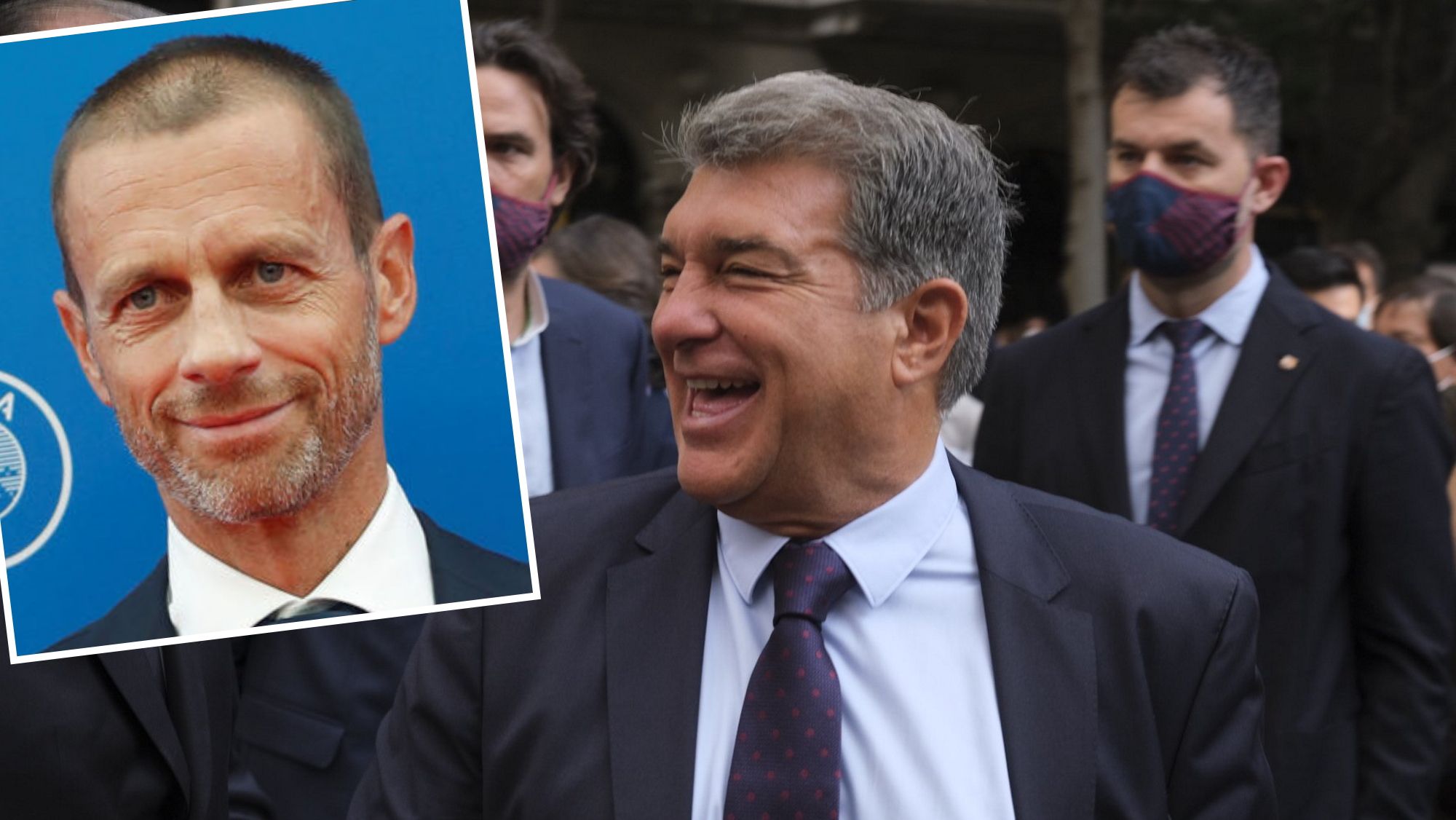 Laporta lo cuenta en una entrevista Ceferin ya le ha dicho si el Barça jugará la Champions