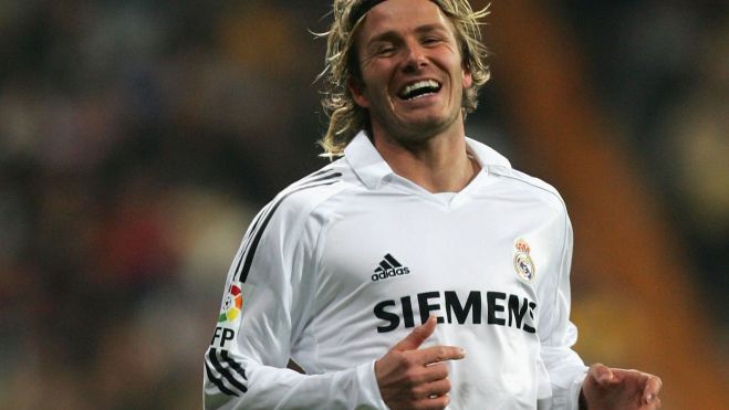 David Beckham con el Real Madrid