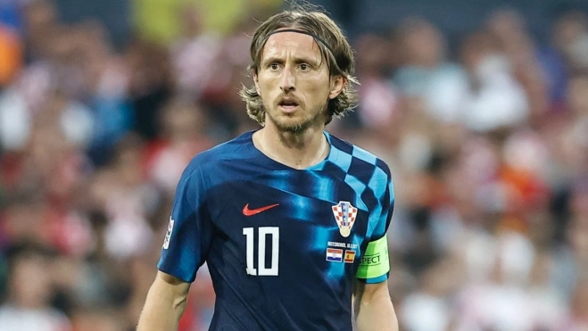 Luka Modric con su selección