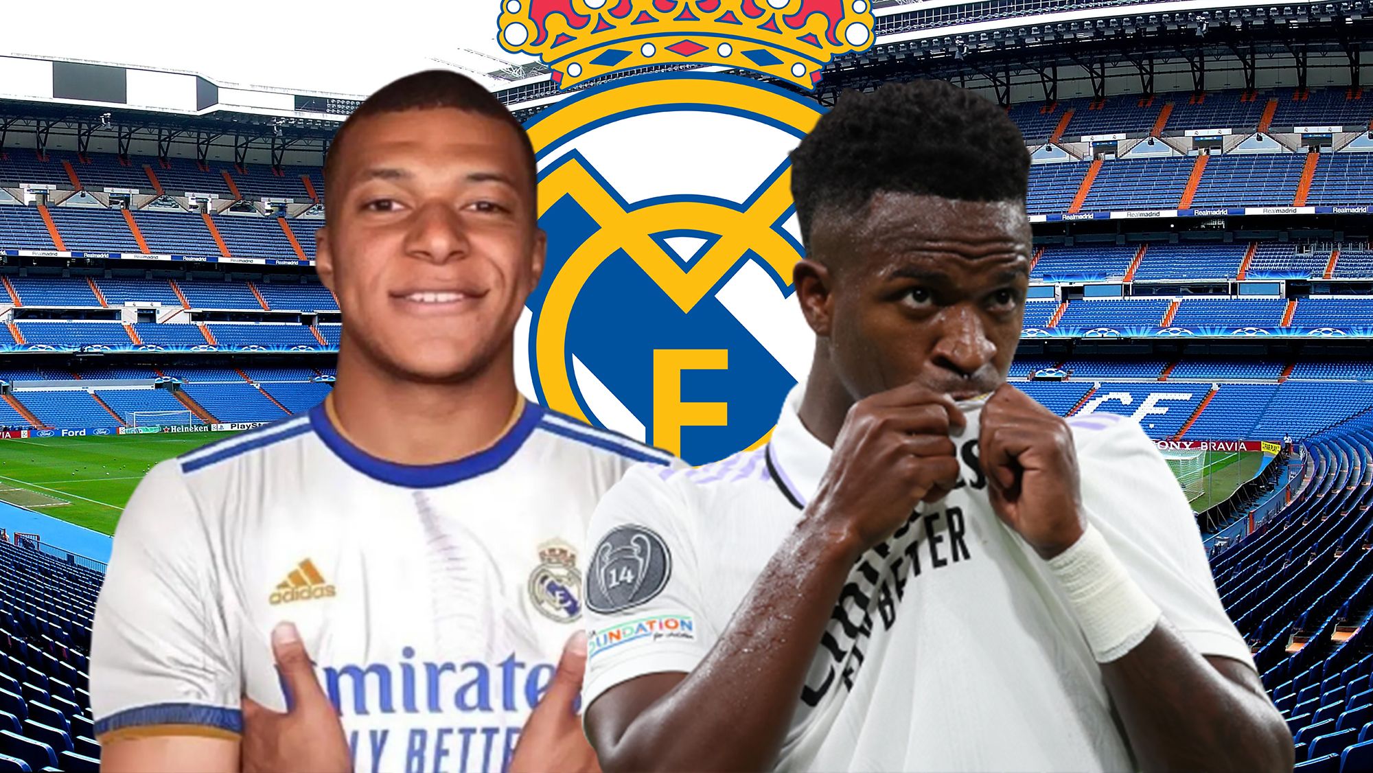 Mbappé y Vinicius Junior