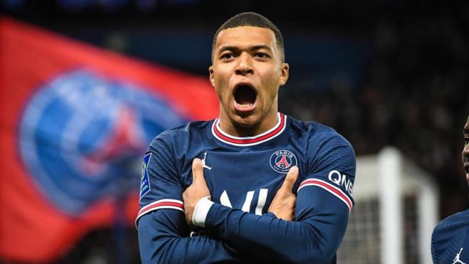 Mbappé con el PSG