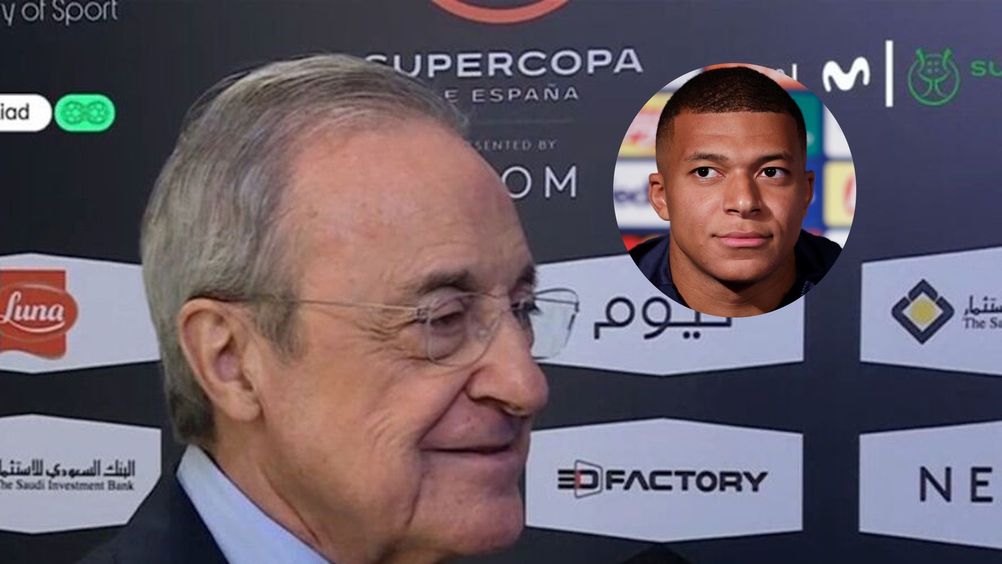 Florentino lanza un órdago a Mbappé tras la Supercopa de España