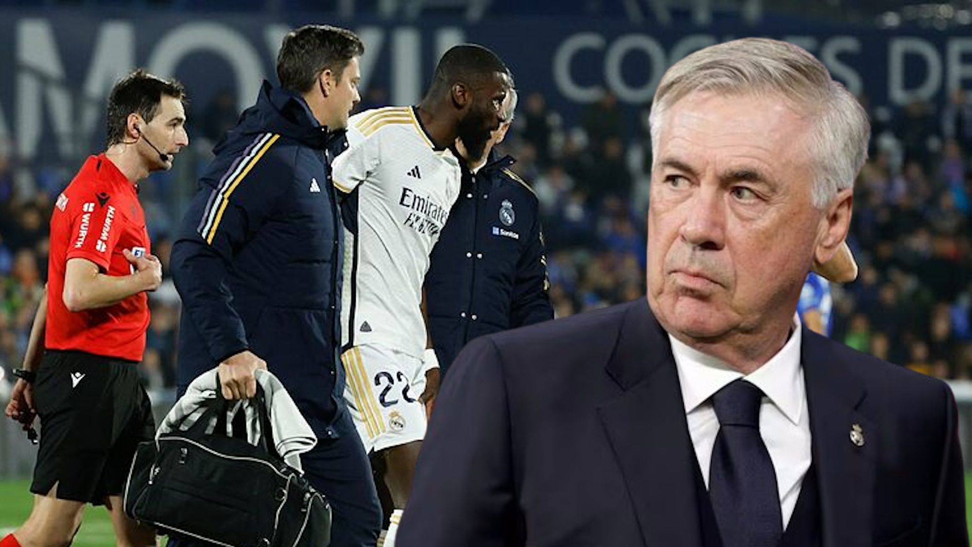 Ancelotti se fue a por Rüdiger al conocer el alcance de su lesión