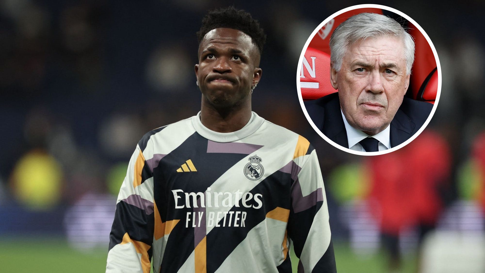 Ancelotti ha informado a Vinicius, el brasileño fuera del equipo tras el City: “No jugarás”