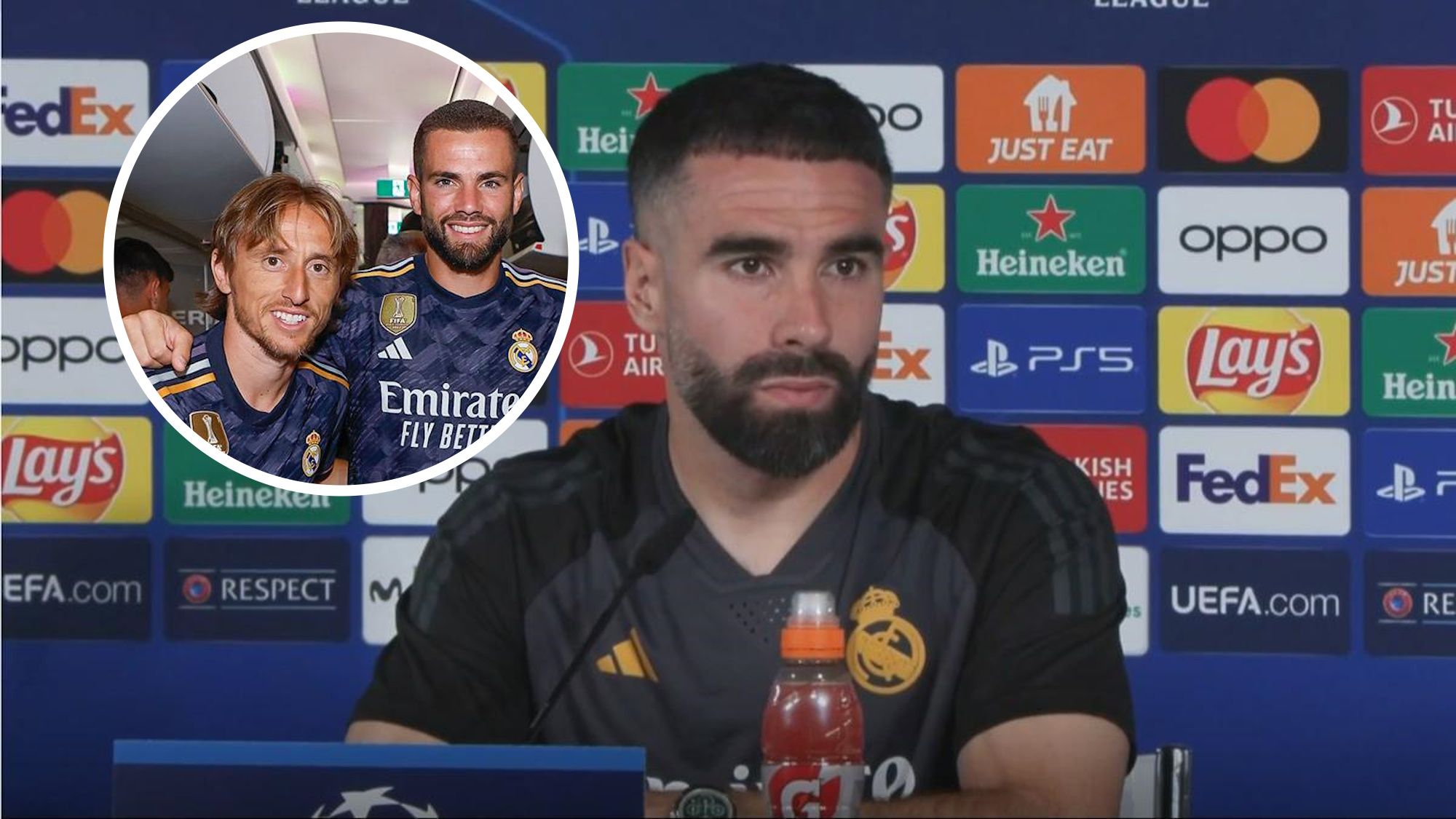 Carvajal lanza una indirecta sobre el futuro de Modric y Nacho