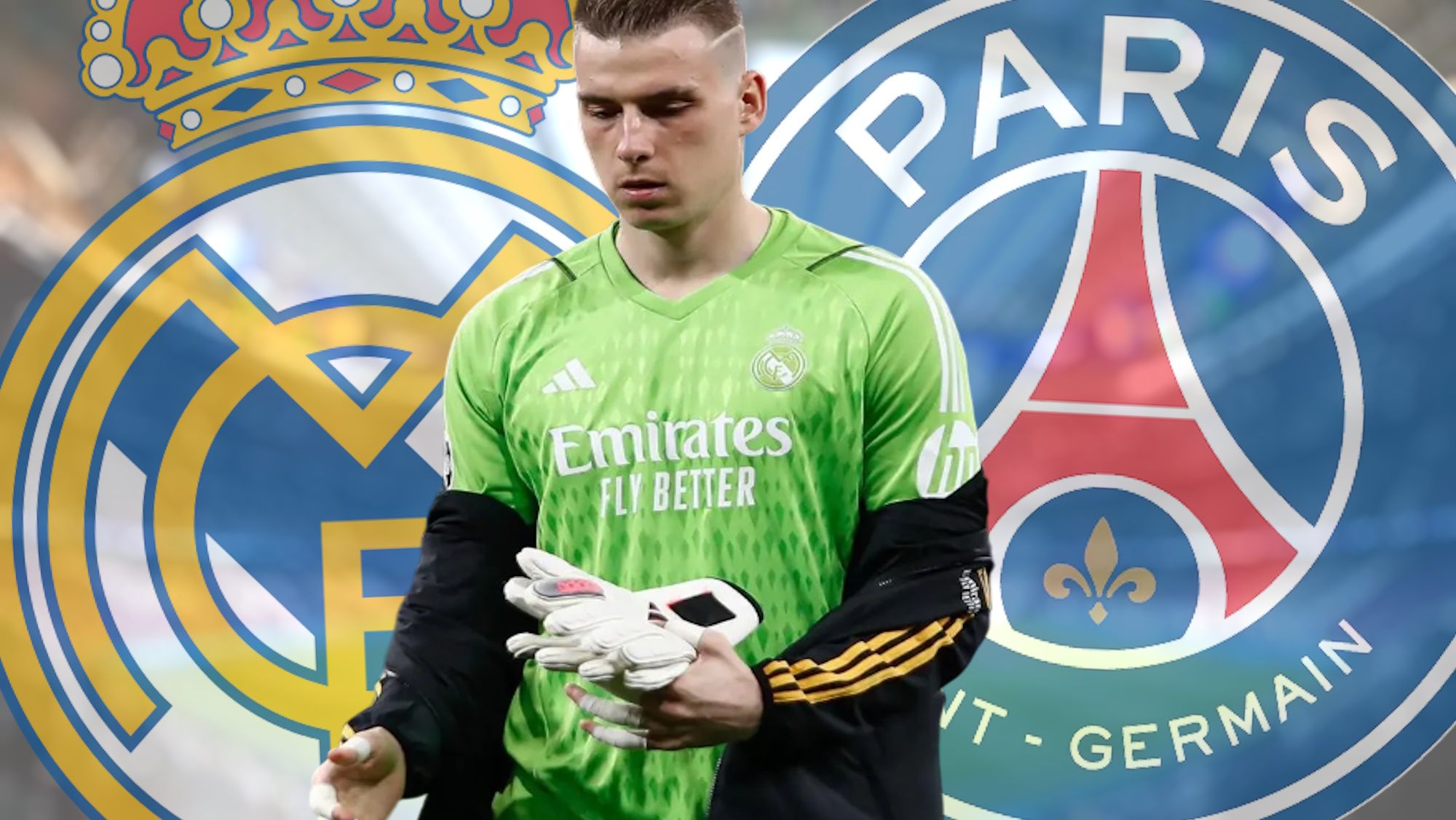 La respuesta de Lunin, tiene que elegir entre Madrid y PSG