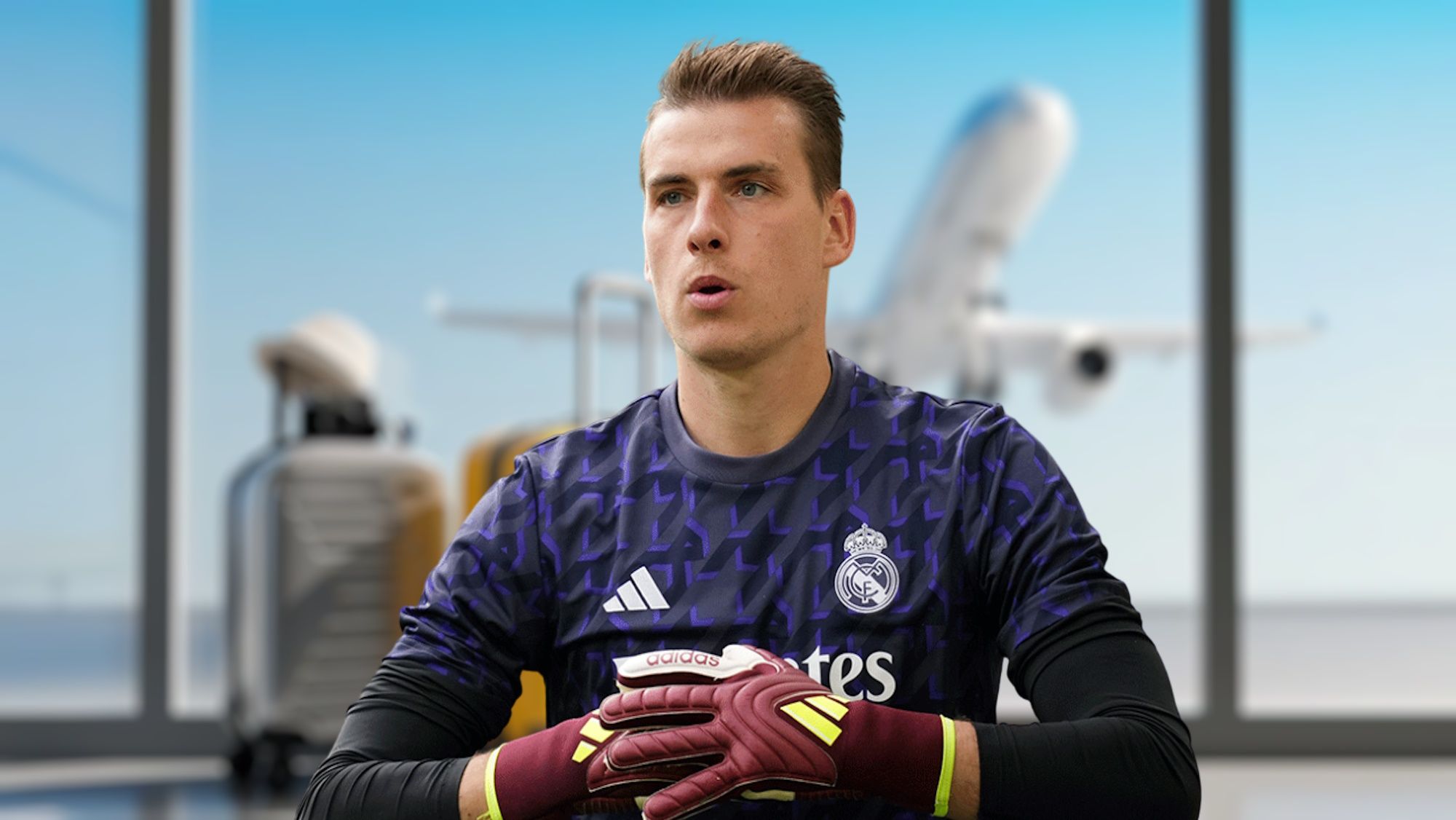 El nuevo destino de Lunin salvo giro de 180 grados Jorge Mendes lo 'saca' del Real Madrid