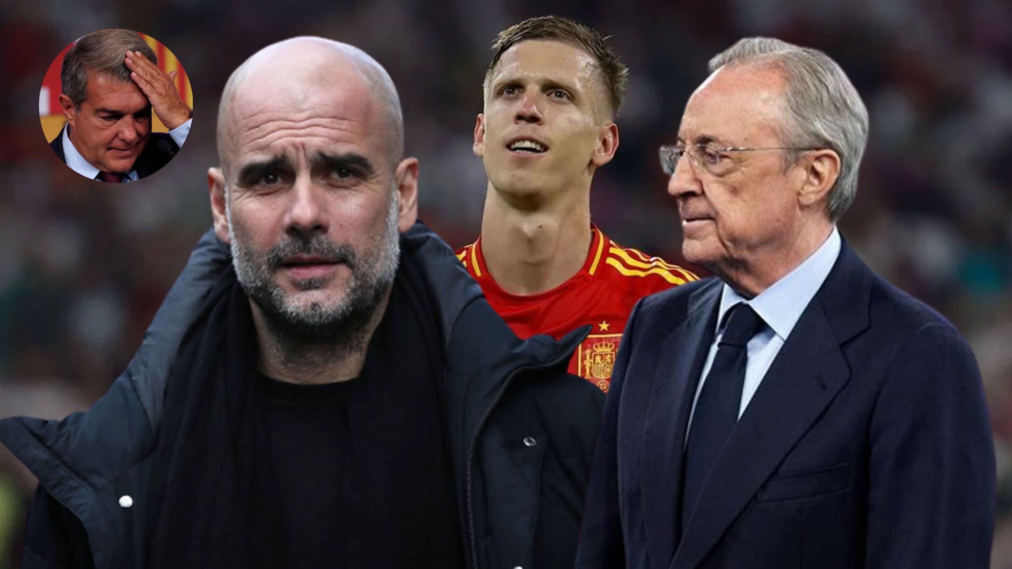 El Barça pierde a Dani Olmo, Florentino sonríe y se lo entrega a Guardiola: golpe bajo