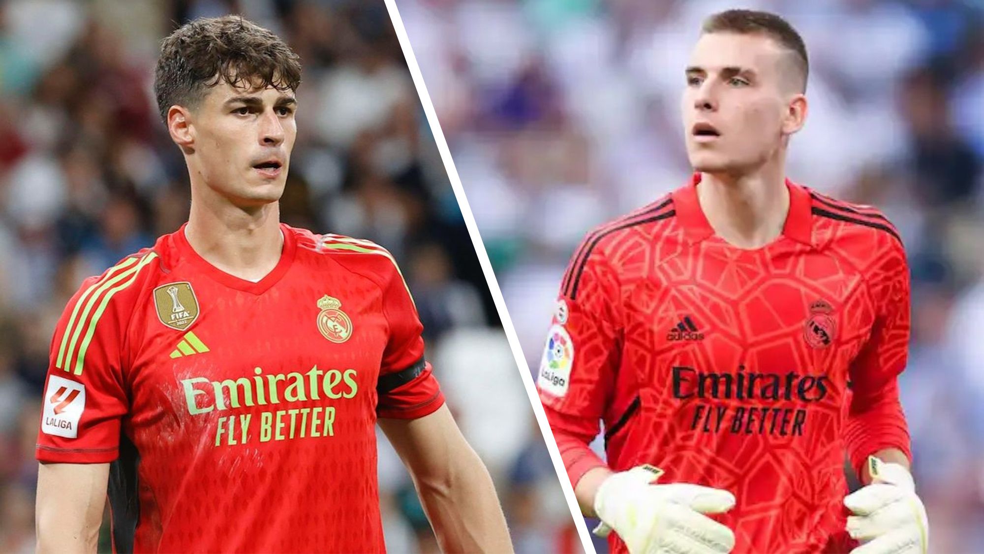 Lunin y Kepa, cara a cara, el Madrid ha tomado una decisión solo puede quedar uno