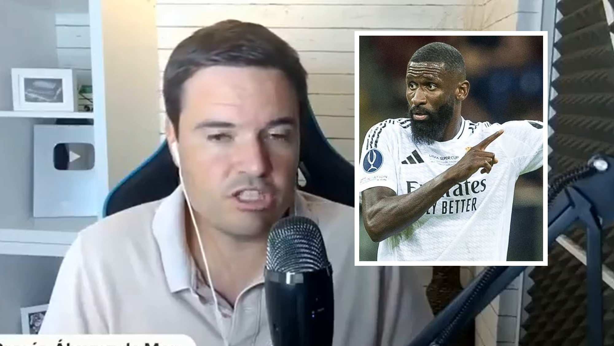 Ramón de Mon anuncia una terrible noticia para el madridismo Rüdiger, con lesión crónica