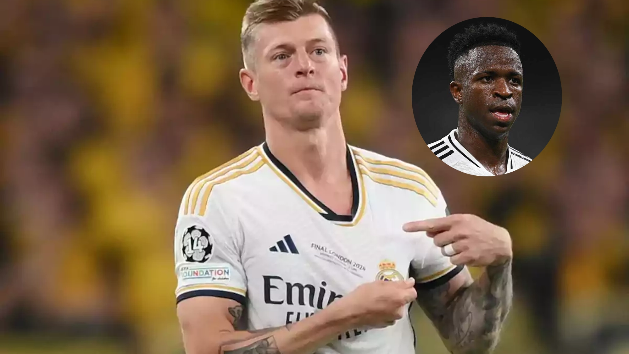 Kroos y su gesto más madridista, Vinicius implicado el brasileño, emocionado