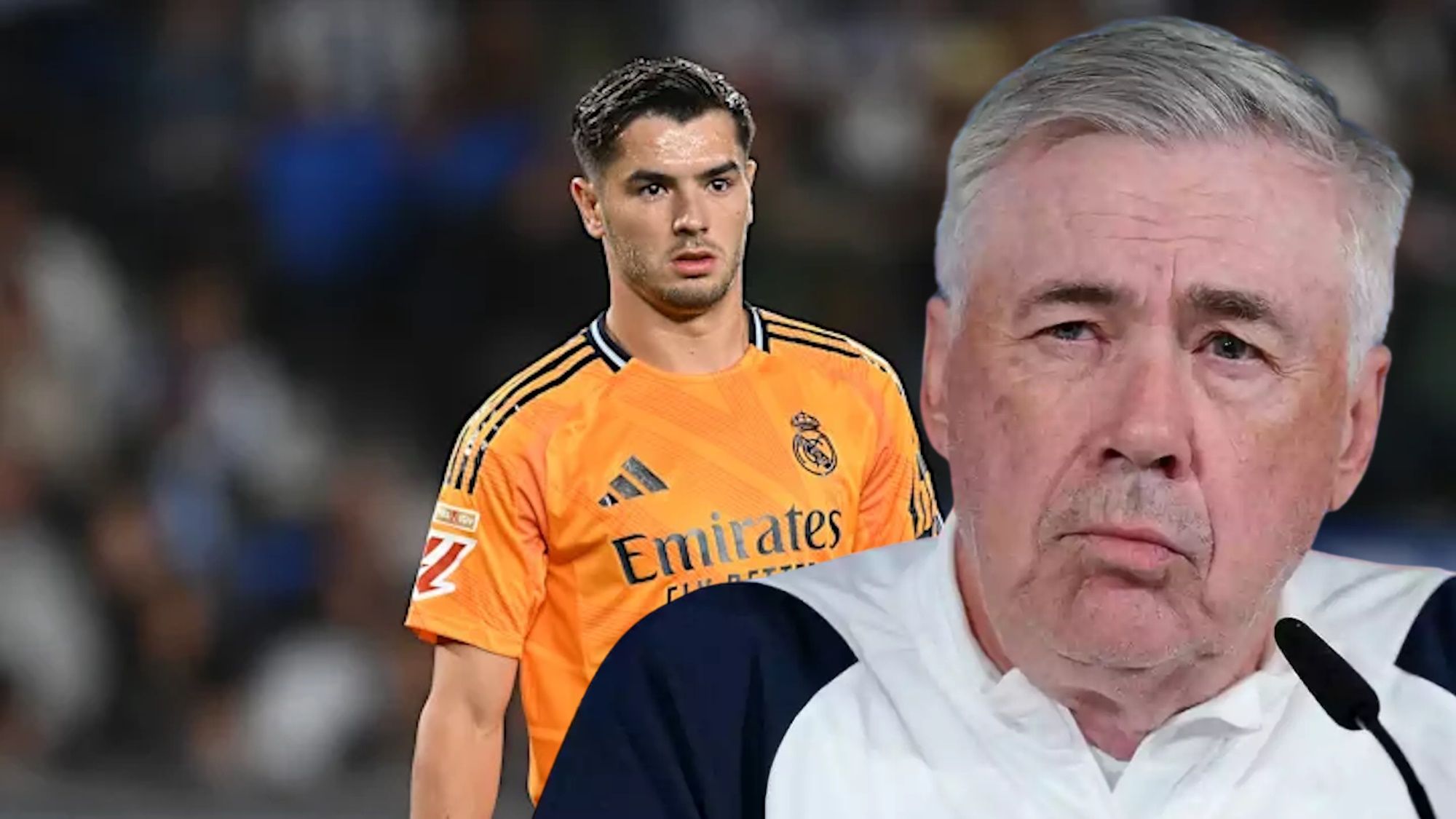 Desvelan el plan de Ancelotti tras el K.O. a Brahim en el ataque blanco dos futbolistas en el foco