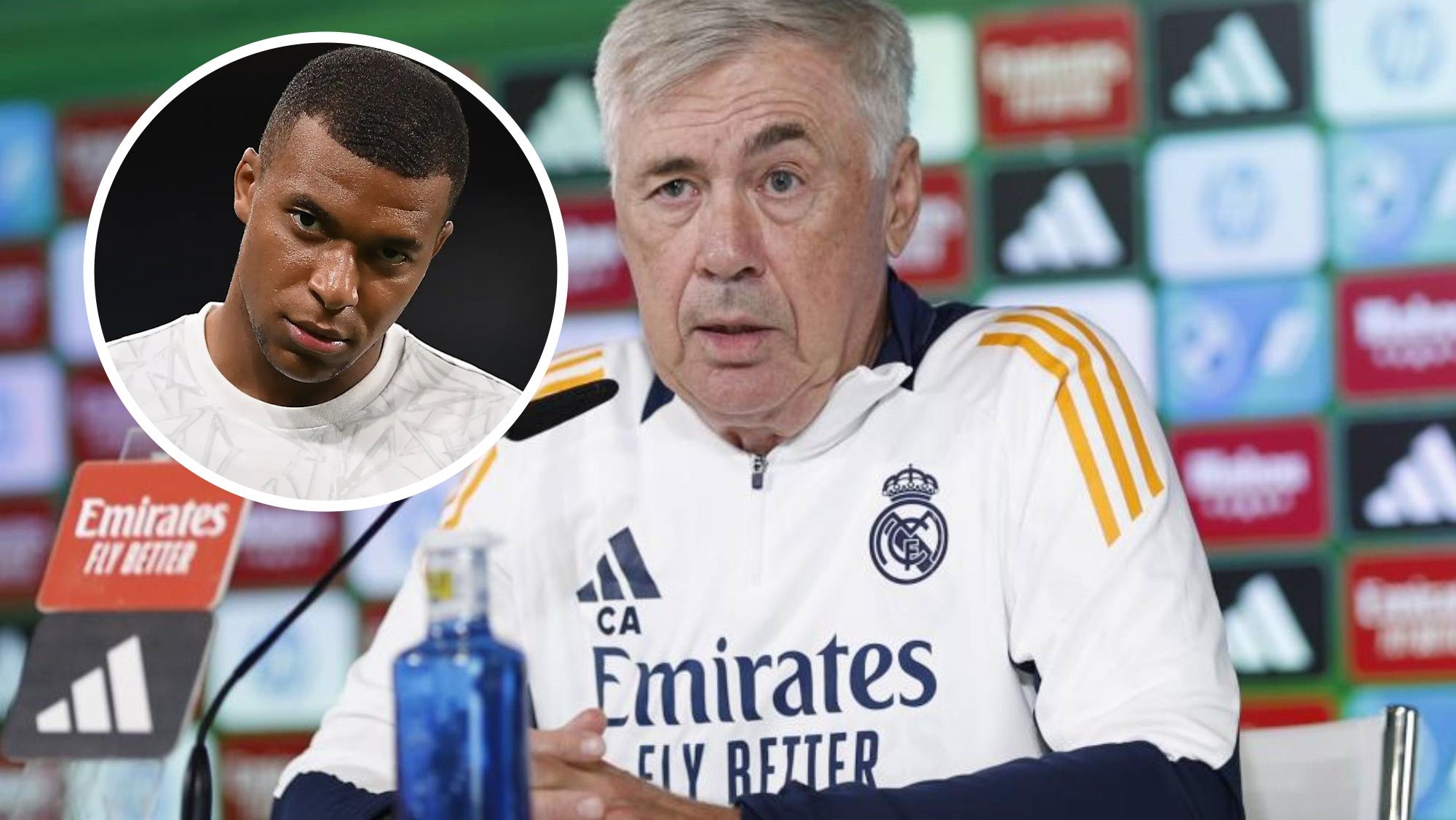 Mbappé lesionado y Ancelotti la lía en rueda de prensa, palabras