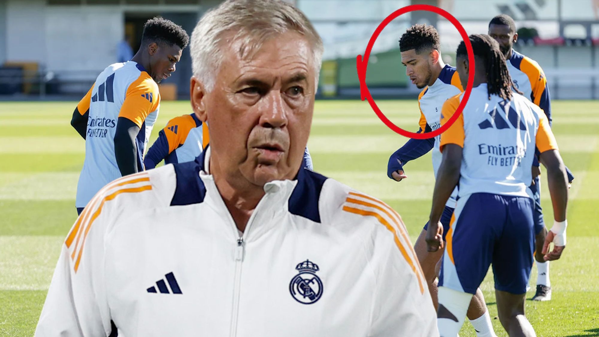 Ancelotti se fue a por Bellingham en el entrenamiento y se lo dijo a la cara