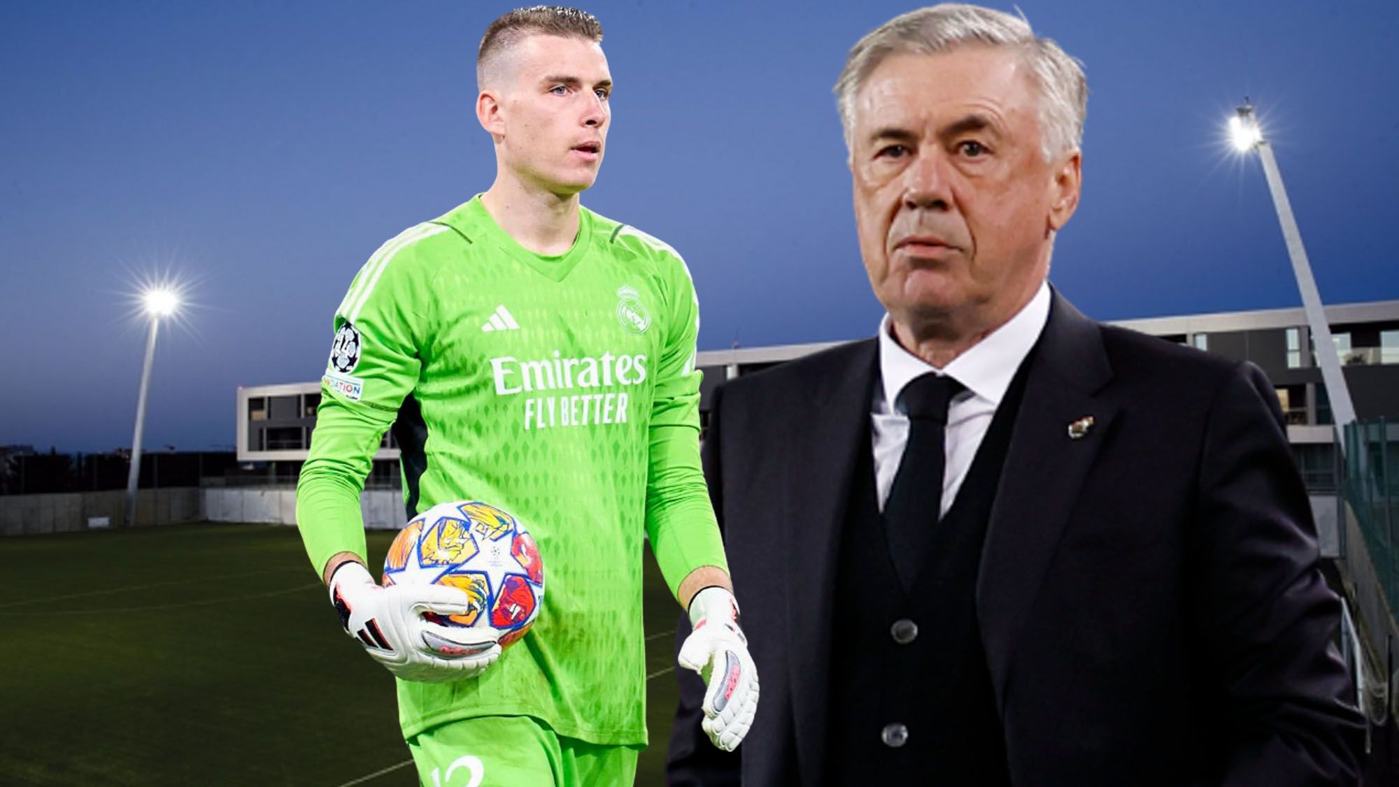 Ancelotti, directo a por Lunin tras el K.O. de Courtois, se lo dice a la cara: “No quiero que te creas…”