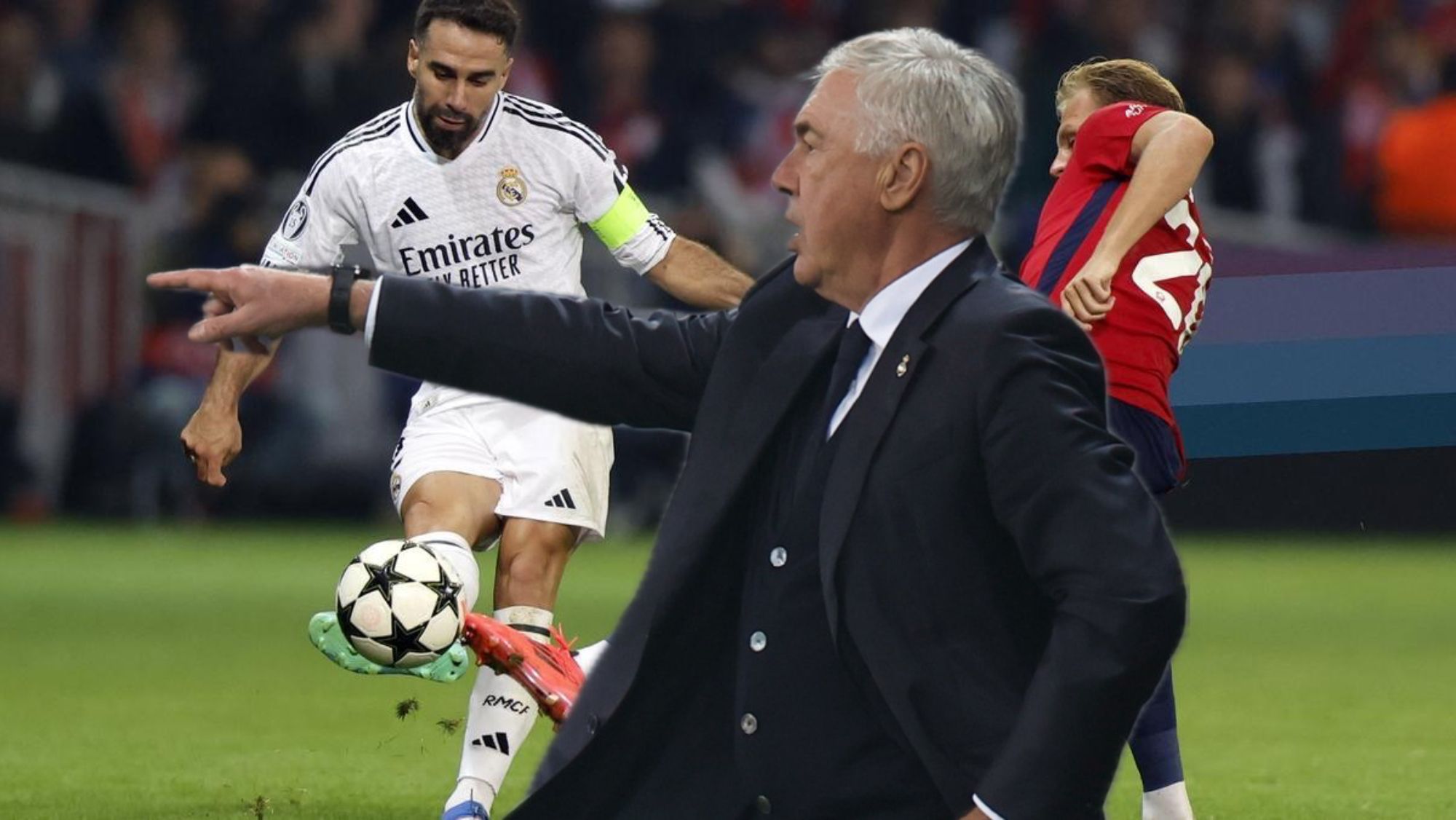 La imagen de Ancelotti que enfadó al madridismo al final del partido: un jugador involucrado