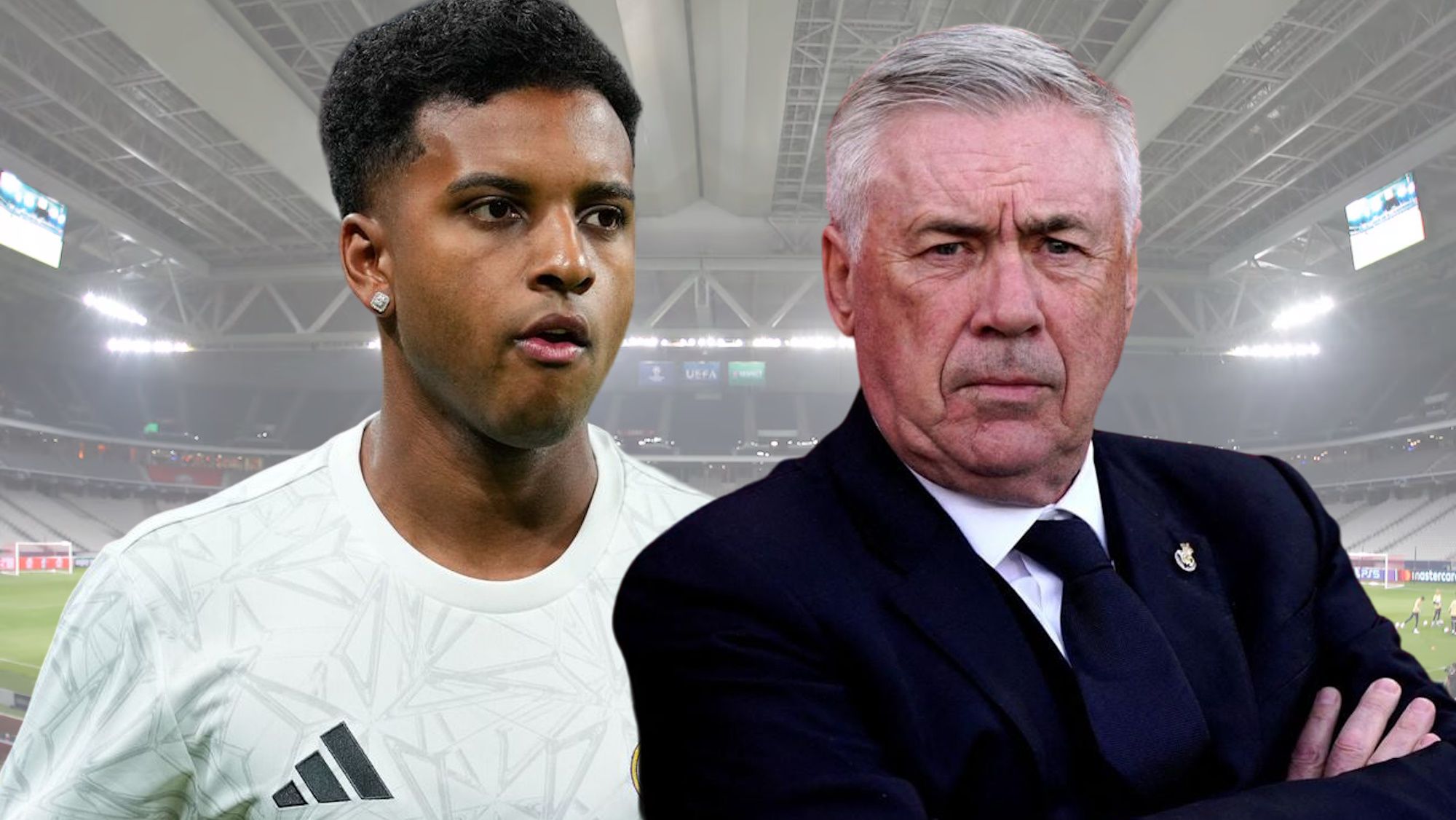 Rodrygo y Ancelotti, cara a cara, el brasileño no se corta tras no jugar nada