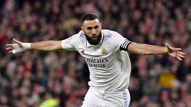 Karim Benzema con el Real Madrid