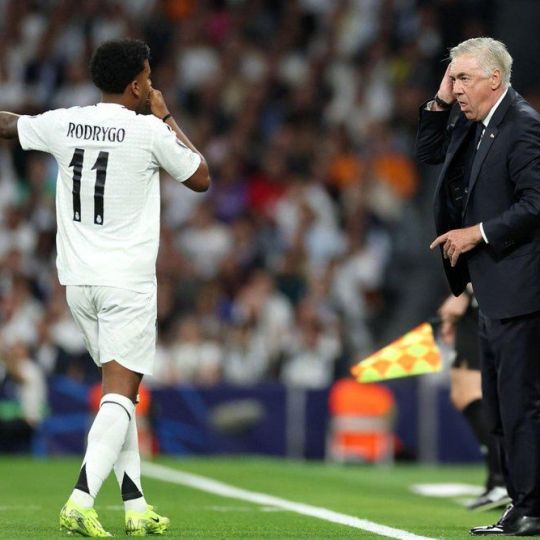 Rodrygo y Ancelotti