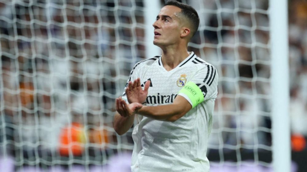 Lucas Vázquez celebrando su gol frente al FC Barcelona