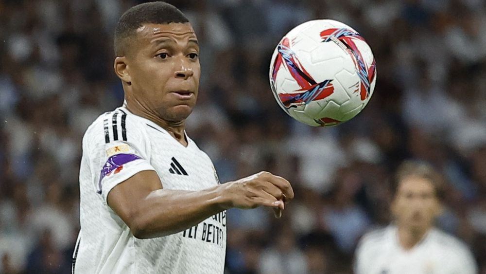 Mbappé con el Real Madrid esta temporada