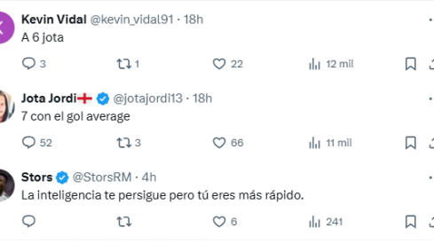 Las respuestas en X a Jota Jordi