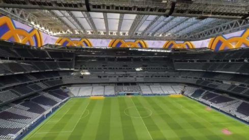 El interior del Bernabéu