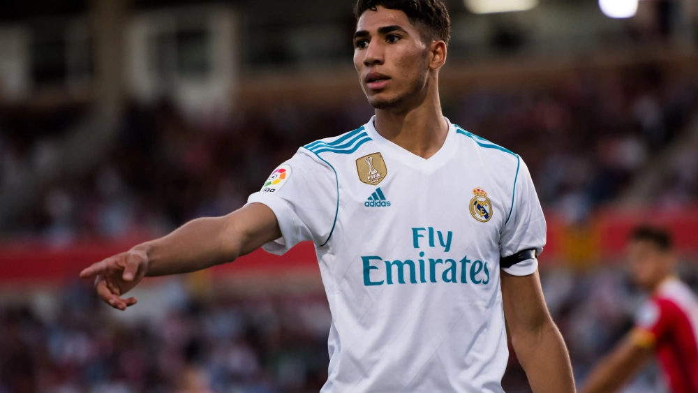 Achraf Hakimi en su etapa en el Real Madrid