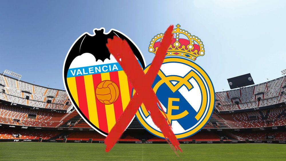 El Valencia - Real Madrid suspendido por la DANA