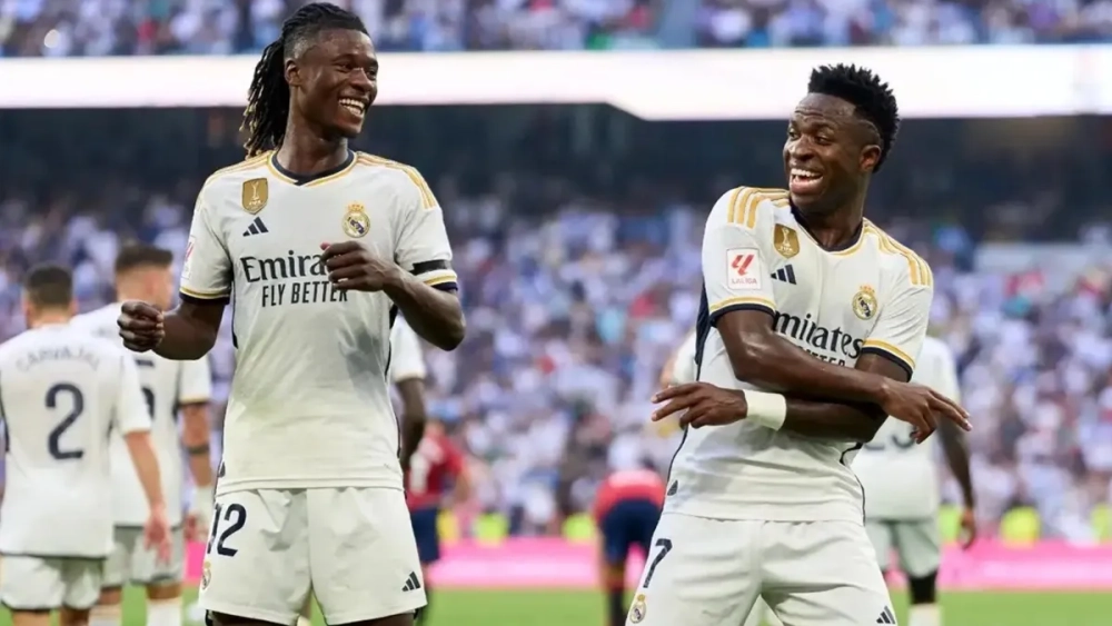 Camavinga y Vinicius con el Real Madrid la temporada pasada