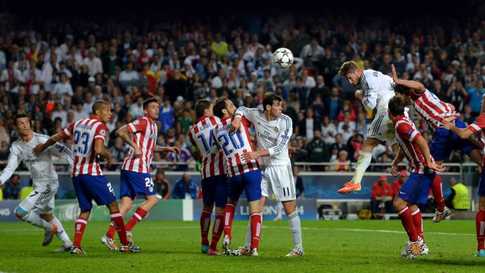 Gol de Sergio Ramos contra el Atlético de Madrid