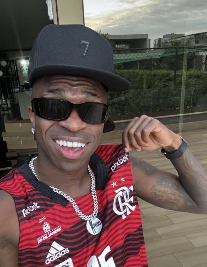 La foto de Vinicius en redes sociales