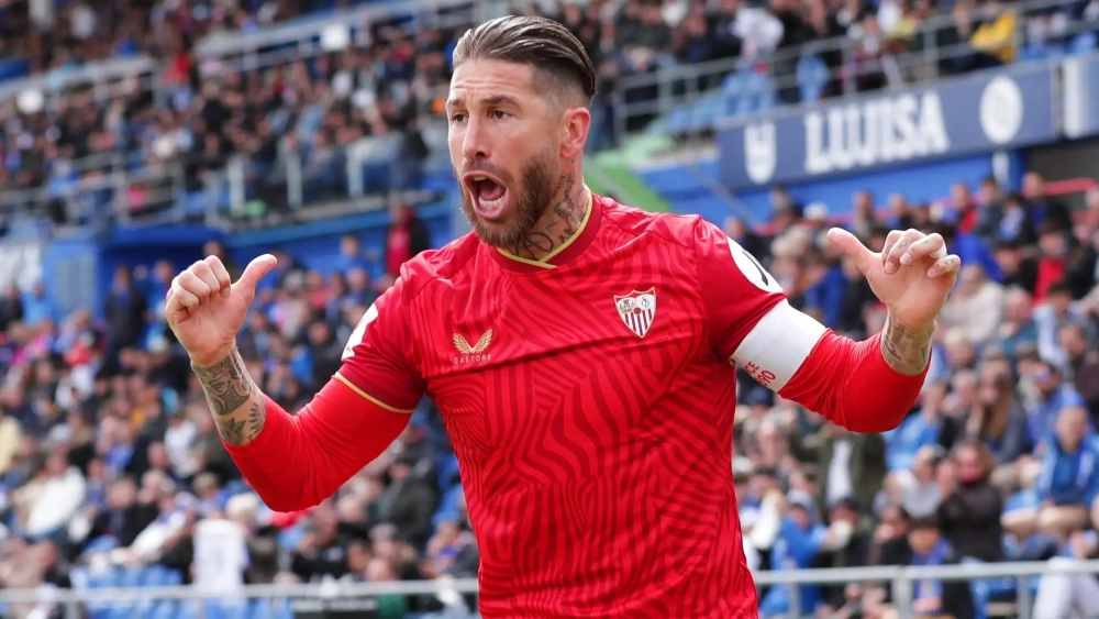 Sergio Ramos con el Sevilla