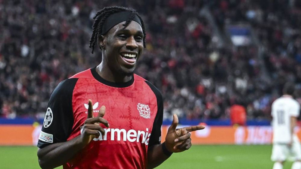 Jeremie Frimpong con el Bayer Leverkusen