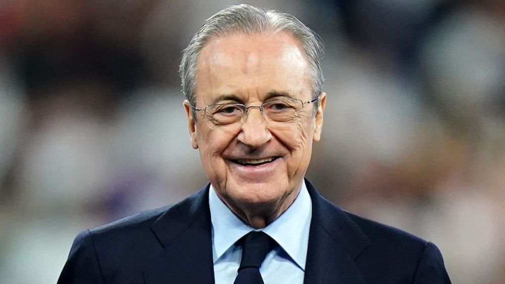 Florentino Pérez sonriente