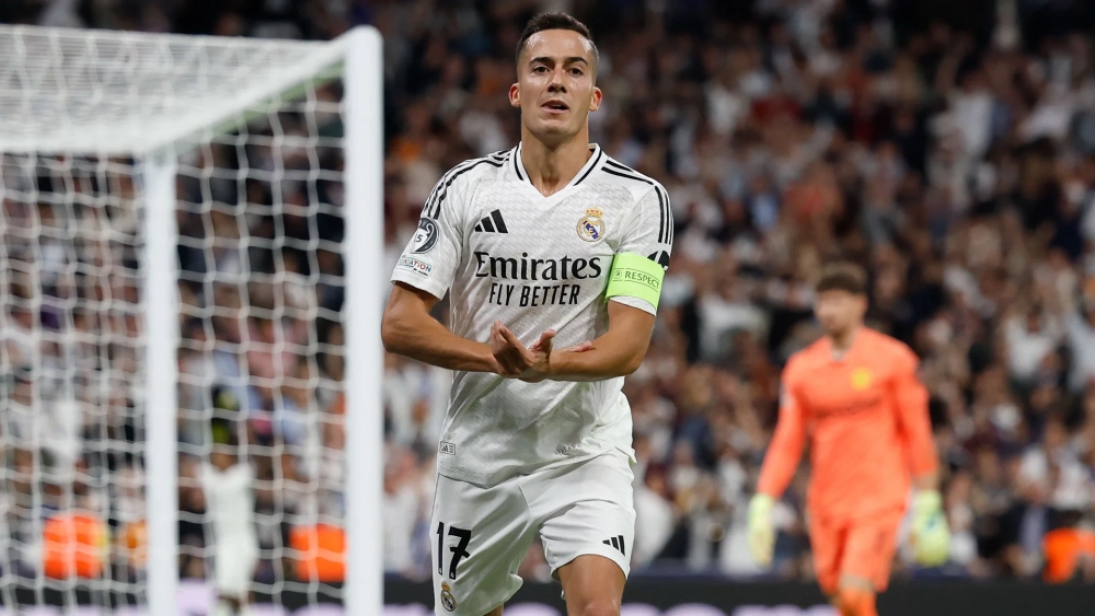 Lucas Vázquez celebrando su gol contra el Dortmund