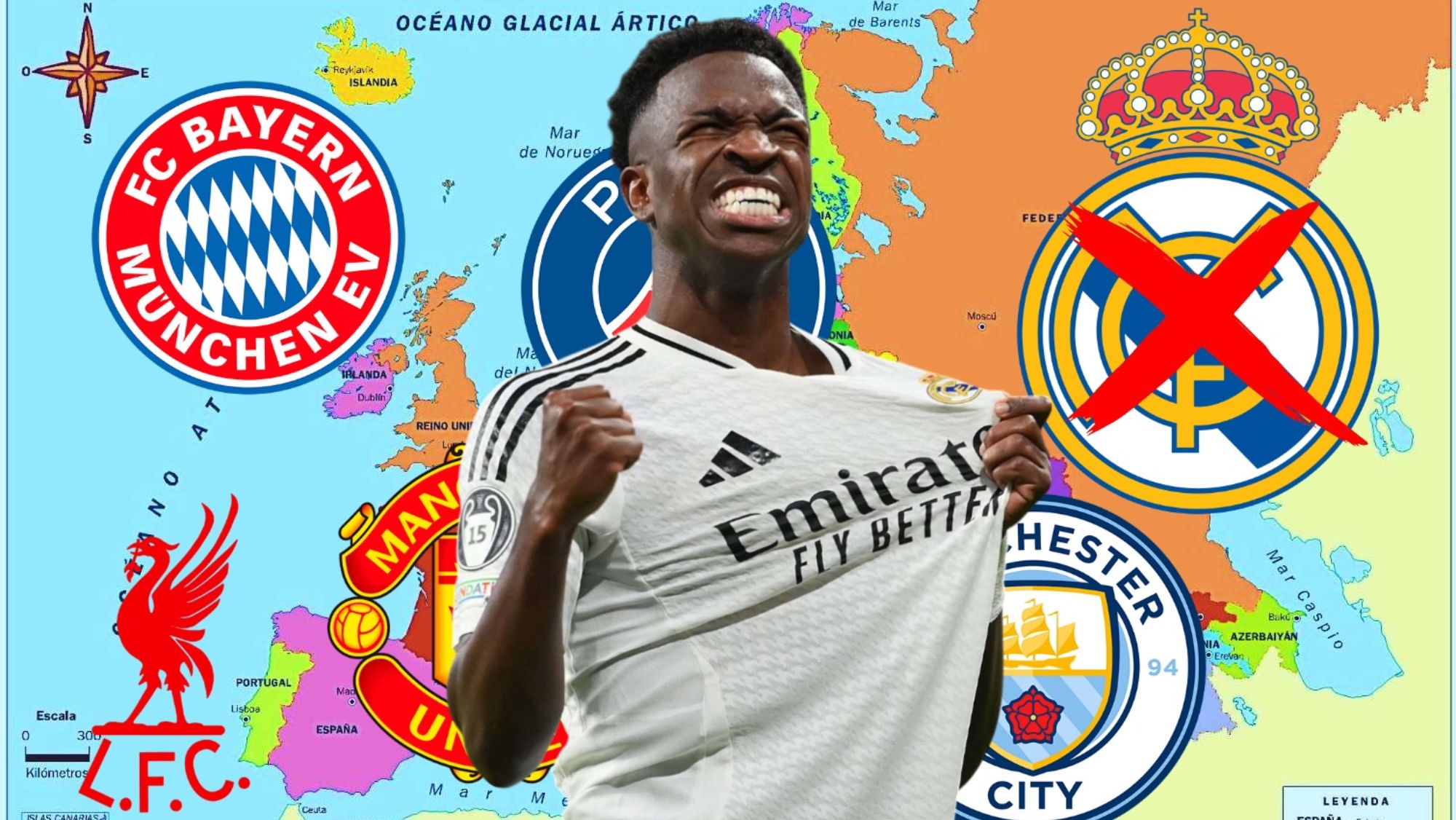 Vinicius Jr. tendría nuevo equipo, le colocan fuera del Real Madrid.