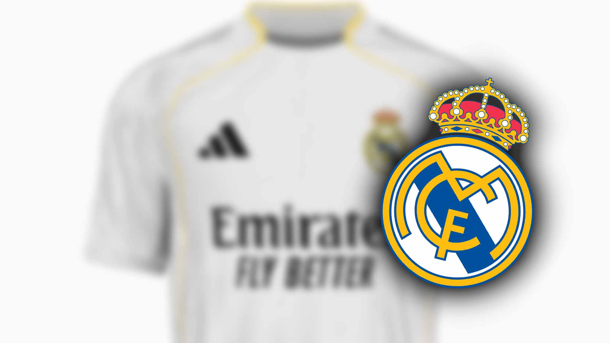 Camiseta Real Madrid en incógnito y escudo