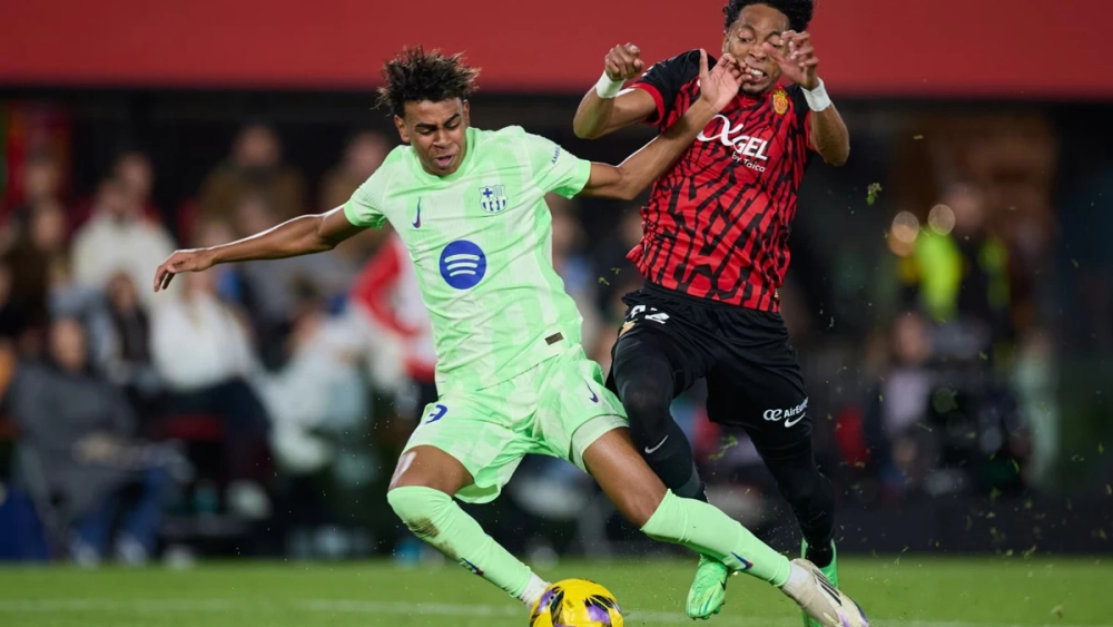 Lamine Yamal en el Mallorca Barça de ayer