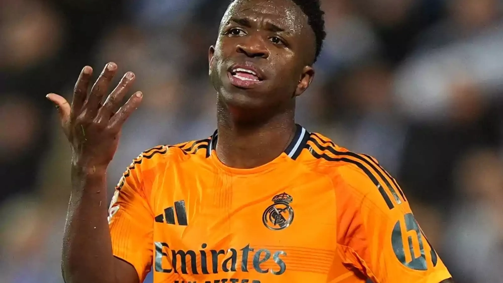 Vinicius Júnior en un partido del Real Madrid