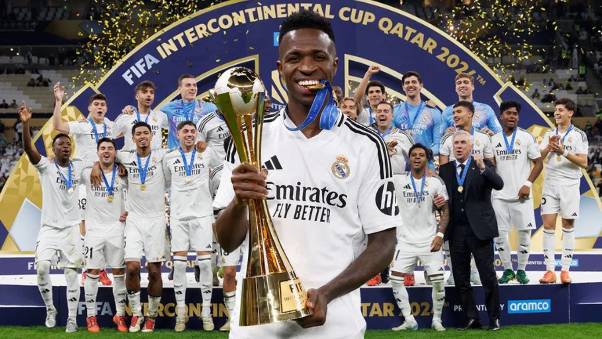 Real Madrid Campeón de la Intercontinental y Vinicius con la Copa