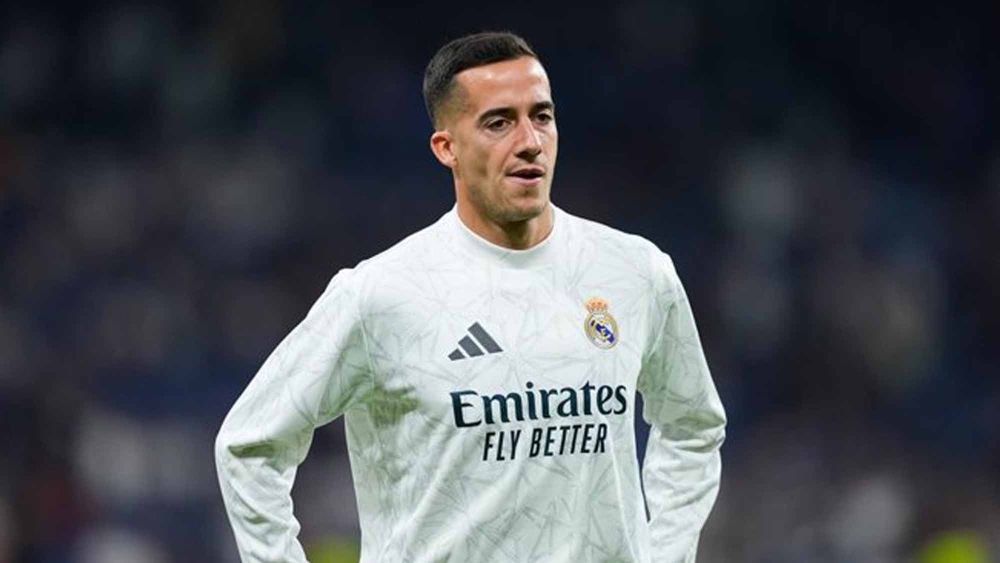 Lucas Vázquez serio antes de un partido