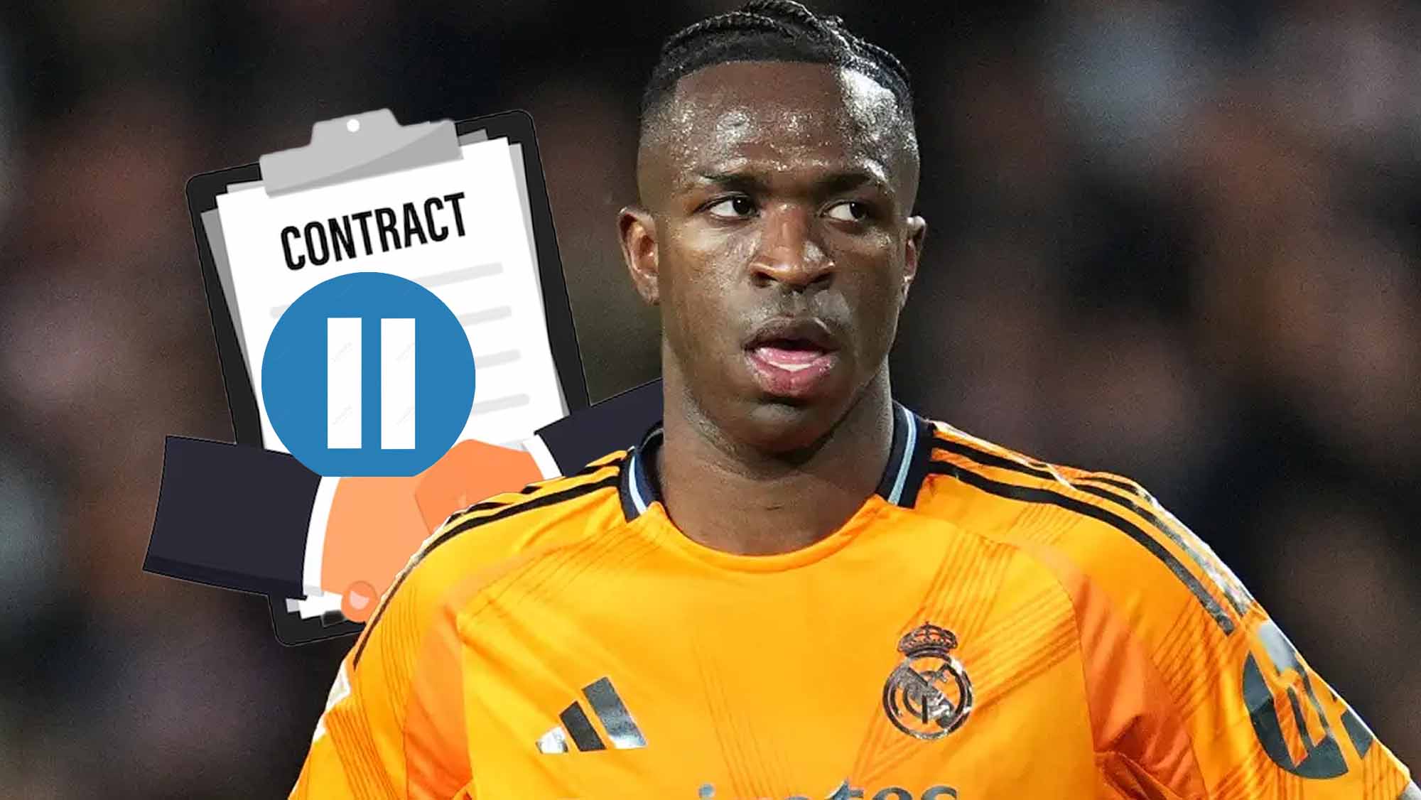 Vinicius serio con contrato en pausa