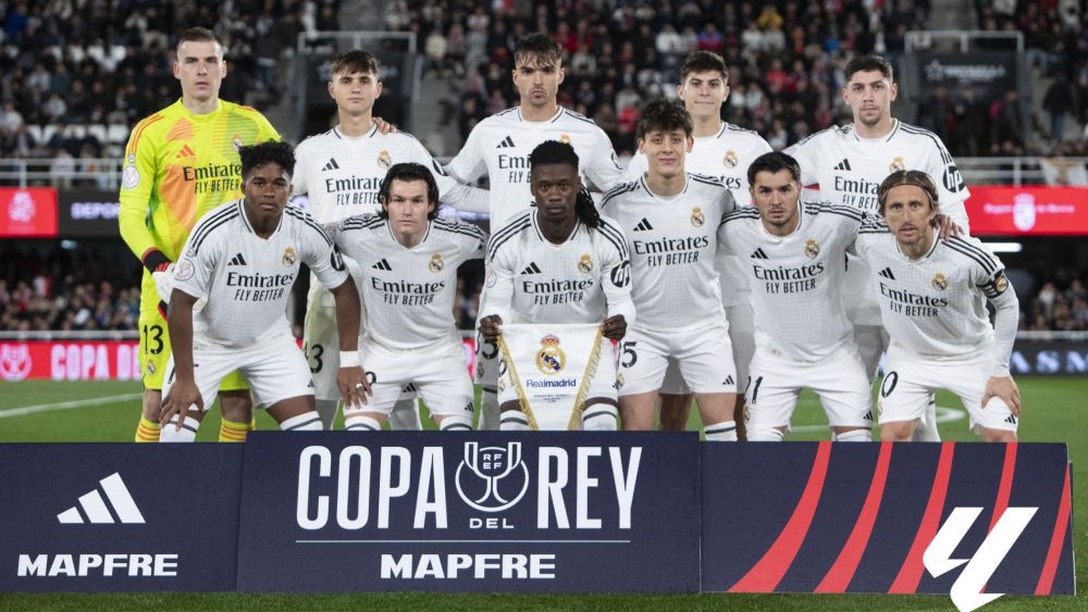 El once que presentó el Real Madrid contra el Deportiva Minera