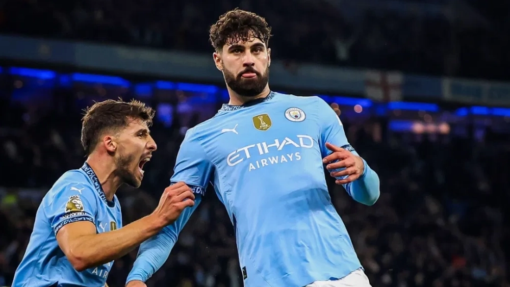 Gvardiol con el Manchester City esta temporada