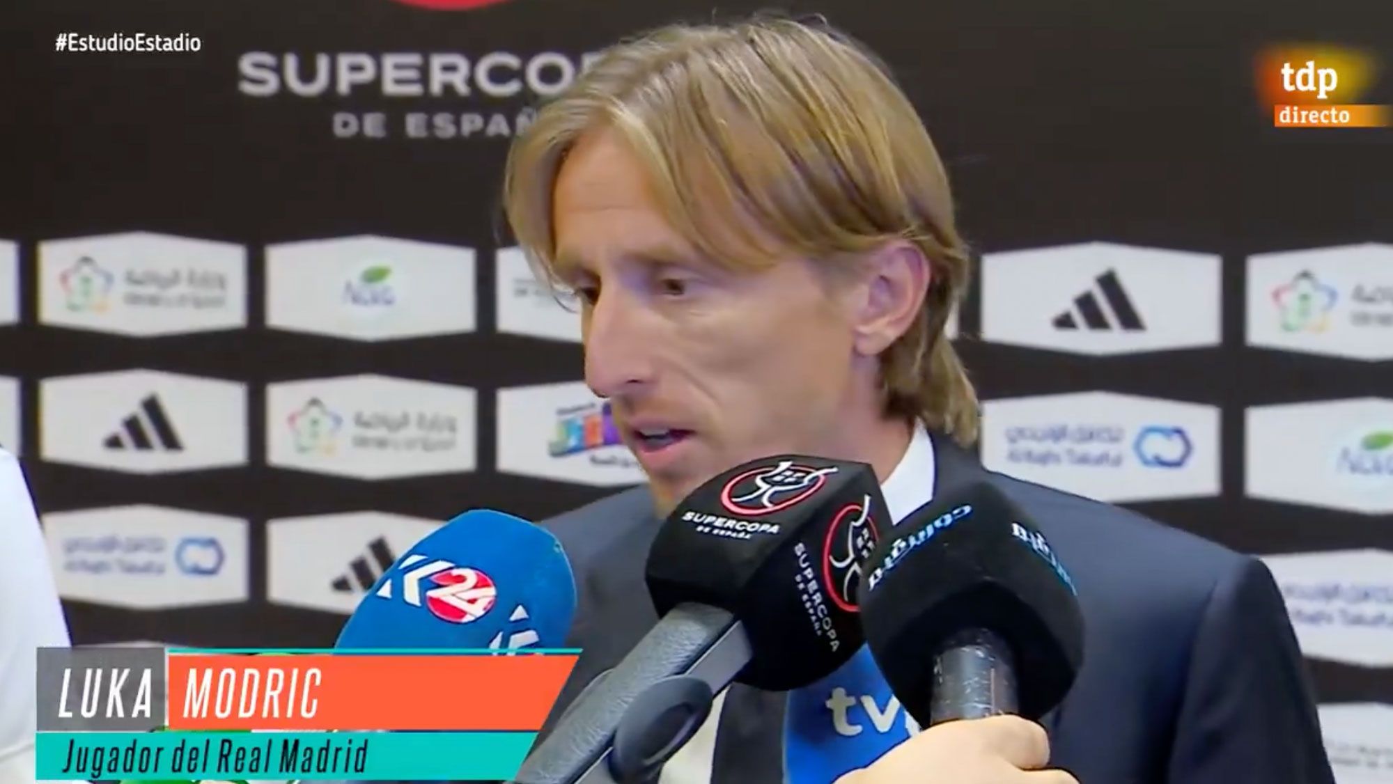 Polémicas palabras de Luka Modric tras caer en la final de la Supercopa: el madridismo, muy caliente